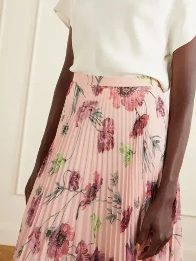 Erdem Floral-print Plissé-voile Midi Skirt | Thumbnail 4 Erdem Floral-print Plissé-voile Midi Skirt | Thumbnail 4