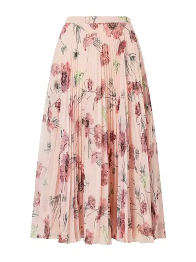 Erdem Floral-print Plissé-voile Midi Skirt | Thumbnail 1 Erdem Floral-print Plissé-voile Midi Skirt | Thumbnail 1