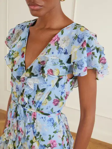 Carolina Herrera Ruffled Floral-printed Silk Chiffon Gown | Thumbnail 4 Carolina Herrera Ruffled Floral-printed Silk Chiffon Gown | Thumbnail 4