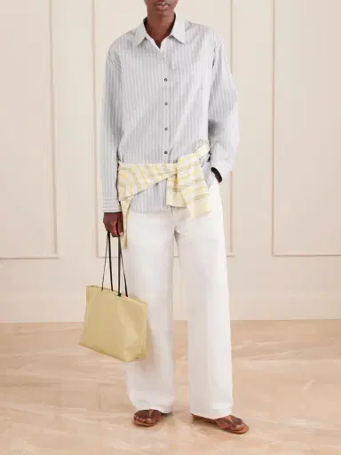 LESET Yoshi Striped Cotton-blend Shirt | Thumbnail 2 LESET Yoshi Striped Cotton-blend Shirt | Thumbnail 2