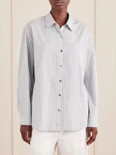 LESET Yoshi Striped Cotton-blend Shirt | Thumbnail 3 LESET Yoshi Striped Cotton-blend Shirt | Thumbnail 3