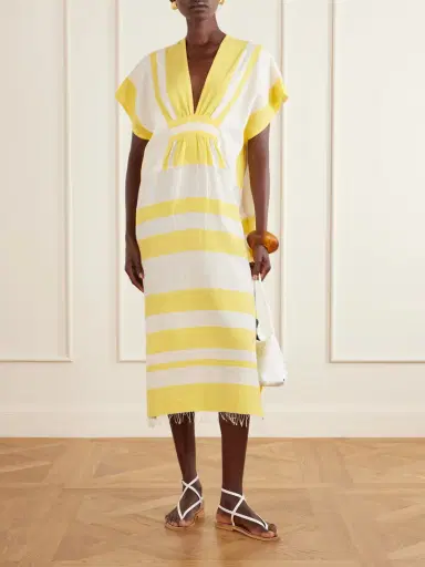 Lemlem Gasira Striped Cotton-blend Maxi Dress | Thumbnail 2 Lemlem Gasira Striped Cotton-blend Maxi Dress | Thumbnail 2