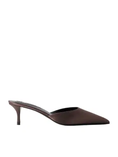 Alaïa Le Coeur 55 Satin Mules | Thumbnail 1 Alaïa Le Coeur 55 Satin Mules | Thumbnail 1