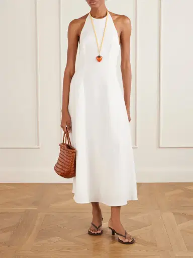 Faithfull Neolia Linen Midi-dress | Thumbnail 2 Faithfull Neolia Linen Midi-dress | Thumbnail 2