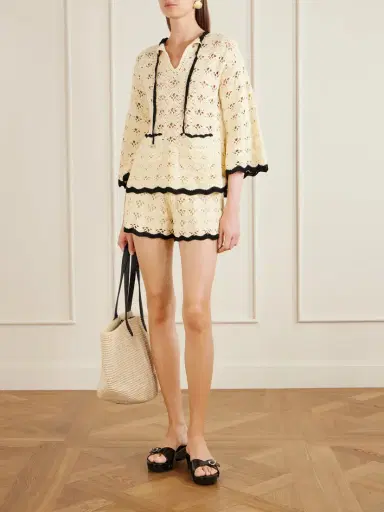 Zimmermann Aster Crocheted Cotton Coverup | Thumbnail 2 Zimmermann Aster Crocheted Cotton Coverup | Thumbnail 2