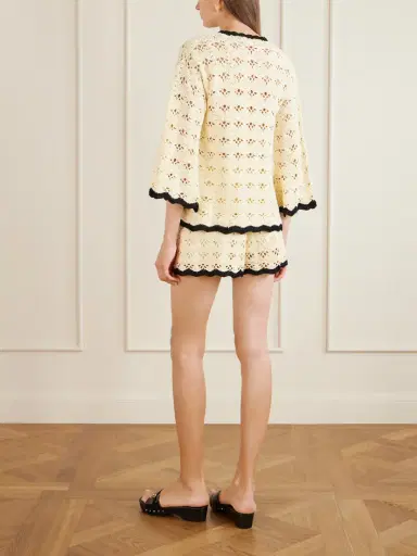 Zimmermann Aster Crocheted Cotton Coverup | Thumbnail 3 Zimmermann Aster Crocheted Cotton Coverup | Thumbnail 3