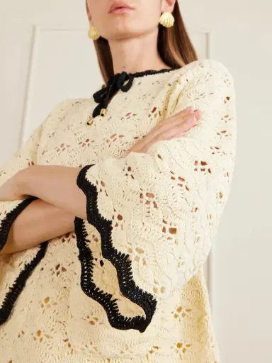 Zimmermann Aster Crocheted Cotton Coverup | Thumbnail 4 Zimmermann Aster Crocheted Cotton Coverup | Thumbnail 4