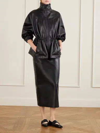 Givenchy Gathered Leather Jacket | Thumbnail 2 Givenchy Gathered Leather Jacket | Thumbnail 2