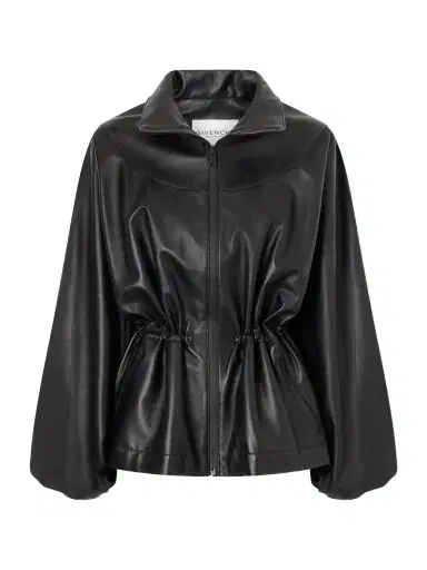 Givenchy Gathered Leather Jacket | Thumbnail 1 Givenchy Gathered Leather Jacket | Thumbnail 1