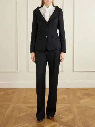 McQueen Tie-detailed Silk-twill Shirt | Thumbnail 2 McQueen Tie-detailed Silk-twill Shirt | Thumbnail 2