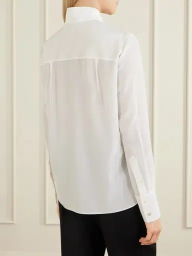 McQueen Tie-detailed Silk-twill Shirt | Thumbnail 4 McQueen Tie-detailed Silk-twill Shirt | Thumbnail 4