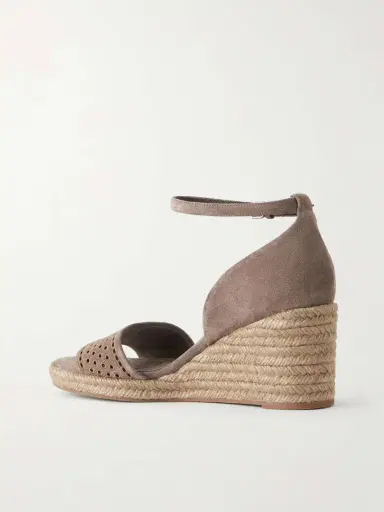 Brunello Cucinelli Wedge Suede Espadrille Platform Sandals | Thumbnail 3 Brunello Cucinelli Wedge Suede Espadrille Platform Sandals | Thumbnail 3