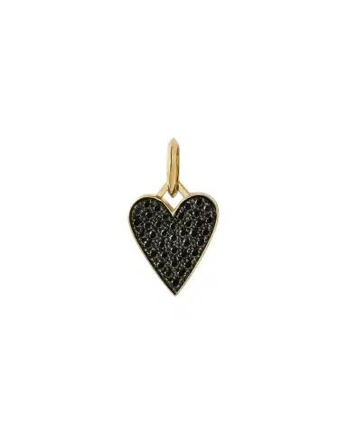 Jennifer Fisher Medium Heart with Pavé Black Diamonds | Thumbnail 1 Jennifer Fisher Medium Heart with Pavé Black Diamonds | Thumbnail 1