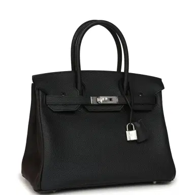HERMÈS Hermes Birkin 30 Black Togo Palladium Hardware | Thumbnail 2 HERMÈS Hermes Birkin 30 Black Togo Palladium Hardware | Thumbnail 2