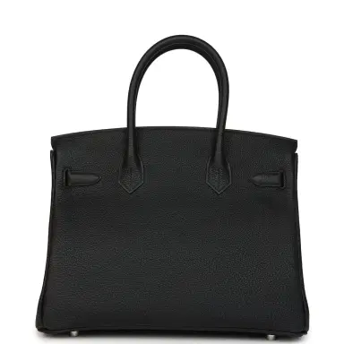 HERMÈS Hermes Birkin 30 Black Togo Palladium Hardware | Thumbnail 4 HERMÈS Hermes Birkin 30 Black Togo Palladium Hardware | Thumbnail 4