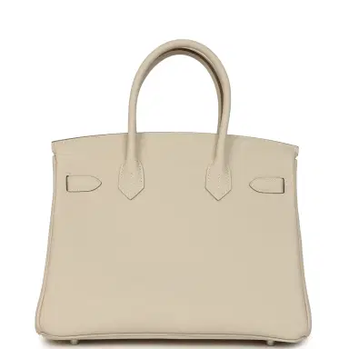HERMÈS Hermes Birkin 30 Craie Togo Palladium Hardware | Thumbnail 4 HERMÈS Hermes Birkin 30 Craie Togo Palladium Hardware | Thumbnail 4