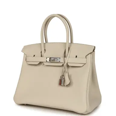 HERMÈS Hermes Birkin 30 Craie Togo Palladium Hardware | Thumbnail 5 HERMÈS Hermes Birkin 30 Craie Togo Palladium Hardware | Thumbnail 5