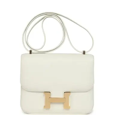 HERMÈS Hermes Constance 18 New White Swift Permabrass Hardware | Thumbnail 1 HERMÈS Hermes Constance 18 New White Swift Permabrass Hardware | Thumbnail 1