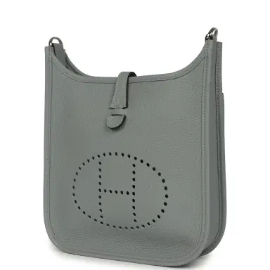 HERMÈS Hermes Evelyne 23 Gris Pantin Clemence Palladium Hardware | Thumbnail 5 HERMÈS Hermes Evelyne 23 Gris Pantin Clemence Palladium Hardware | Thumbnail 5
