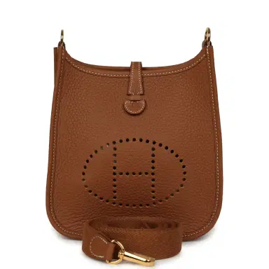 HERMÈS Hermes Evelyne TPM Gold Clemence Gold Hardware | Thumbnail 1 HERMÈS Hermes Evelyne TPM Gold Clemence Gold Hardware | Thumbnail 1