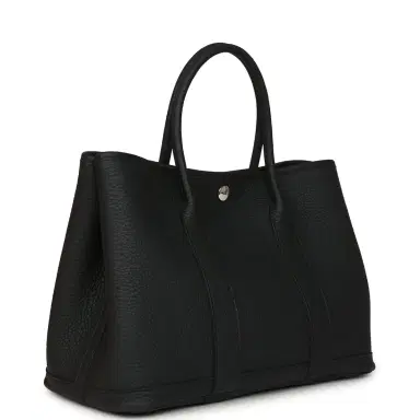 HERMÈS Hermes Garden Party 30 Black Negonda Palladium Hardware | Thumbnail 2 HERMÈS Hermes Garden Party 30 Black Negonda Palladium Hardware | Thumbnail 2