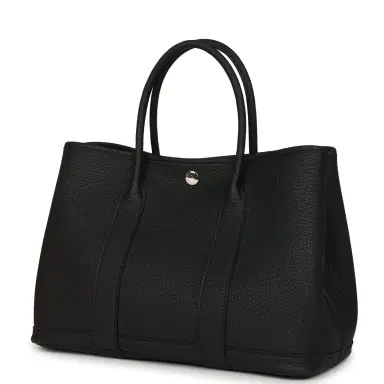 HERMÈS Hermes Garden Party 30 Black Negonda Palladium Hardware | Thumbnail 5 HERMÈS Hermes Garden Party 30 Black Negonda Palladium Hardware | Thumbnail 5