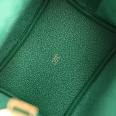 HERMÈS Hermes Picotin Lock 18 Vert Moyen Clemence Gold Hardware | Thumbnail 7 HERMÈS Hermes Picotin Lock 18 Vert Moyen Clemence Gold Hardware | Thumbnail 7