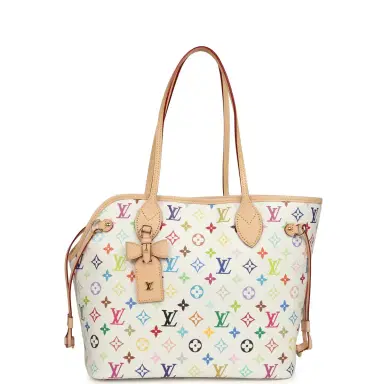 Louis Vuitton Louis Vuitton x Takashi Murakami Neverwoof MM White Multicolored Monogram Gold Hardware | Thumbnail 1 Louis Vuitton Louis Vuitton x Takashi Murakami Neverwoof MM White Multicolored Monogram Gold Hardware | Thumbnail 1