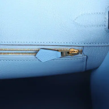 HERMÈS Pre-owned Hermes Birkin 35 Bleu Paradise Epsom Gold Hardware | Thumbnail 9 HERMÈS Pre-owned Hermes Birkin 35 Bleu Paradise Epsom Gold Hardware | Thumbnail 9