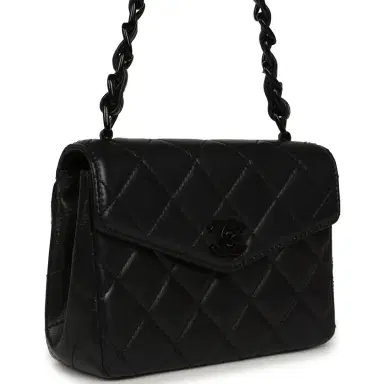Chanel Vintage Chanel Mini Envelope Flap Bag Black Lambskin Black Hardware | Thumbnail 2 Chanel Vintage Chanel Mini Envelope Flap Bag Black Lambskin Black Hardware | Thumbnail 2