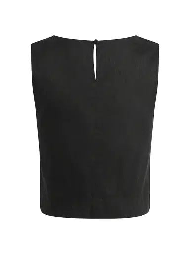 Favorite Daughter Women's The Abby Linen Top - Black - Size XL | Thumbnail 3 Favorite Daughter Women's The Abby Linen Top - Black - Size XL | Thumbnail 3
