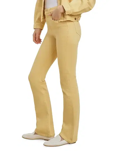 Favorite Daughter Women's Valentina Cotton Denim High-Rise Straight Jeans - Golden - Size 32 | Thumbnail 5 Favorite Daughter Women's Valentina Cotton Denim High-Rise Straight Jeans - Golden - Size 32 | Thumbnail 5