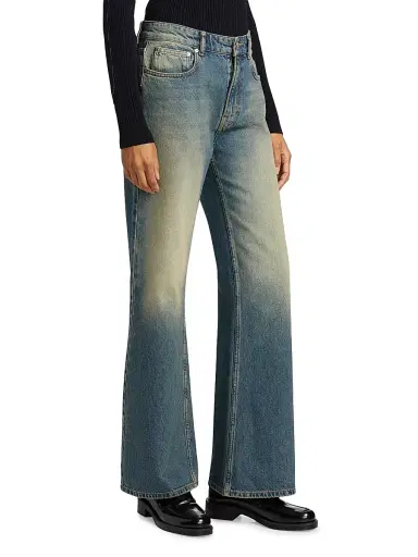 Moschino Jeans Women's Mid-Rise Straight Jeans - Multi Blue | Thumbnail 4 Moschino Jeans Women's Mid-Rise Straight Jeans - Multi Blue | Thumbnail 4