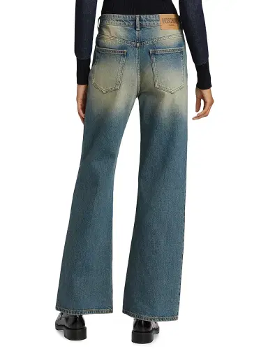 Moschino Jeans Women's Mid-Rise Straight Jeans - Multi Blue | Thumbnail 5 Moschino Jeans Women's Mid-Rise Straight Jeans - Multi Blue | Thumbnail 5