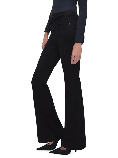 Good American Women's Good Legs Flare Never Fades Jeans - Black | Thumbnail 5 Good American Women's Good Legs Flare Never Fades Jeans - Black | Thumbnail 5