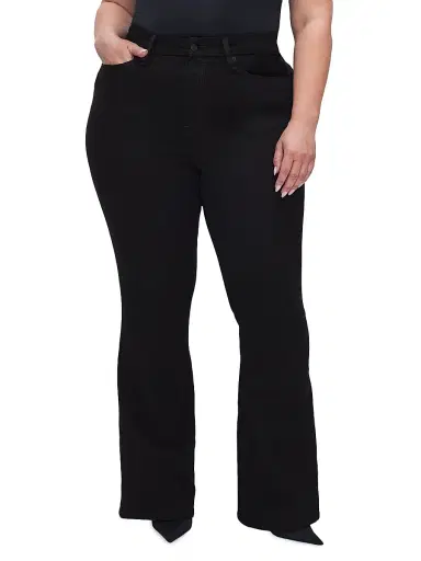 Good American Women's Good Legs Flare Never Fades Jeans - Black | Thumbnail 8 Good American Women's Good Legs Flare Never Fades Jeans - Black | Thumbnail 8
