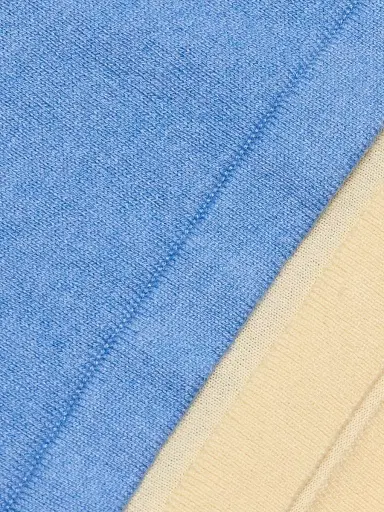 Guest In Residence Women's Layered Cotton-Cashmere T-Shirt - Delft Blue Butter | Thumbnail 7 Guest In Residence Women's Layered Cotton-Cashmere T-Shirt - Delft Blue Butter | Thumbnail 7