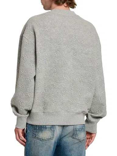 Amiri Men's Ma Quad Jacquard Oversized Crewneck Sweatshirt - Stone | Thumbnail 5 Amiri Men's Ma Quad Jacquard Oversized Crewneck Sweatshirt - Stone | Thumbnail 5