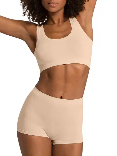Hanro Women's Touch Feeling Crop Top - Nude - Size XL | Thumbnail 3 Hanro Women's Touch Feeling Crop Top - Nude - Size XL | Thumbnail 3