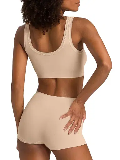 Hanro Women's Touch Feeling Crop Top - Nude - Size XL | Thumbnail 4 Hanro Women's Touch Feeling Crop Top - Nude - Size XL | Thumbnail 4