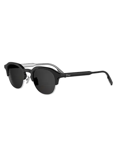 Dior Men's DioRibbon R1I 49MM Round Sunglasses - Black Smoke | Thumbnail 1 Dior Men's DioRibbon R1I 49MM Round Sunglasses - Black Smoke | Thumbnail 1