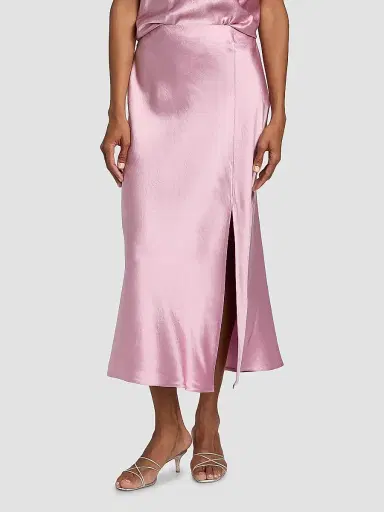 Jason Wu Collection Women's Satin Bias Slip Pencil Midi-Skirt - Peony 14 | Thumbnail 3 Jason Wu Collection Women's Satin Bias Slip Pencil Midi-Skirt - Peony 14 | Thumbnail 3