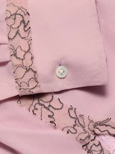 Jason Wu Collection Women's Lace-Detailed Crepe Chiffon Shirt | Thumbnail 7 Jason Wu Collection Women's Lace-Detailed Crepe Chiffon Shirt | Thumbnail 7