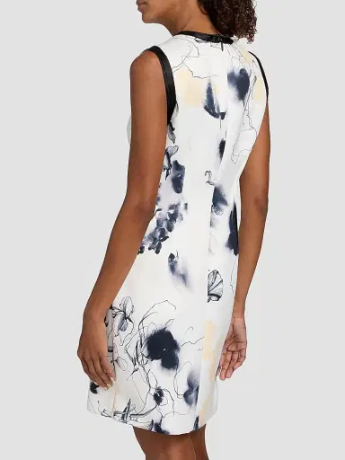 Jason Wu Collection Women's Shadow Floral Matte Duchess Satin Minidress - Chalk Navy Multi | Thumbnail 5 Jason Wu Collection Women's Shadow Floral Matte Duchess Satin Minidress - Chalk Navy Multi | Thumbnail 5