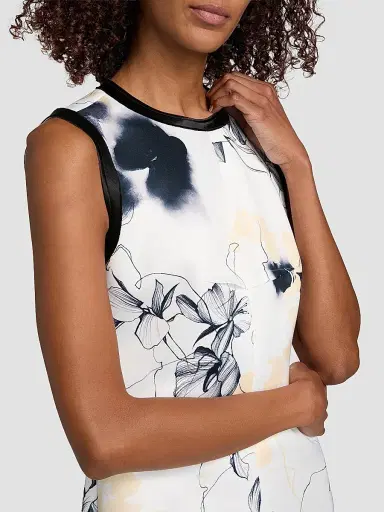 Jason Wu Collection Women's Shadow Floral Matte Duchess Satin Minidress - Chalk Navy Multi | Thumbnail 6 Jason Wu Collection Women's Shadow Floral Matte Duchess Satin Minidress - Chalk Navy Multi | Thumbnail 6