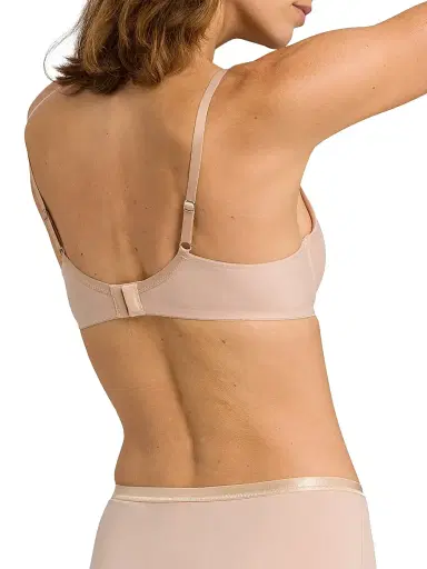 Hanro Women's Cotton Sensation T-Shirt Bra - Beige - Size 38D | Thumbnail 4 Hanro Women's Cotton Sensation T-Shirt Bra - Beige - Size 38D | Thumbnail 4