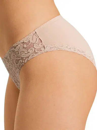 Hanro Women's Moments Floral Lace Briefs - Beige - Size Large | Thumbnail 6 Hanro Women's Moments Floral Lace Briefs - Beige - Size Large | Thumbnail 6