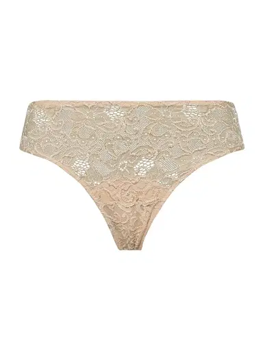 Hanro Women's Moments Floral Lace Briefs - Beige - Size Large | Thumbnail 1 Hanro Women's Moments Floral Lace Briefs - Beige - Size Large | Thumbnail 1