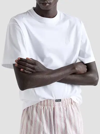 Prada Men's Cotton T-Shirt - White | Thumbnail 3 Prada Men's Cotton T-Shirt - White | Thumbnail 3