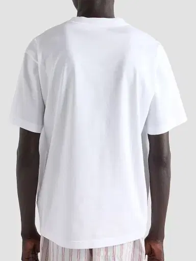 Prada Men's Cotton T-Shirt - White | Thumbnail 4 Prada Men's Cotton T-Shirt - White | Thumbnail 4